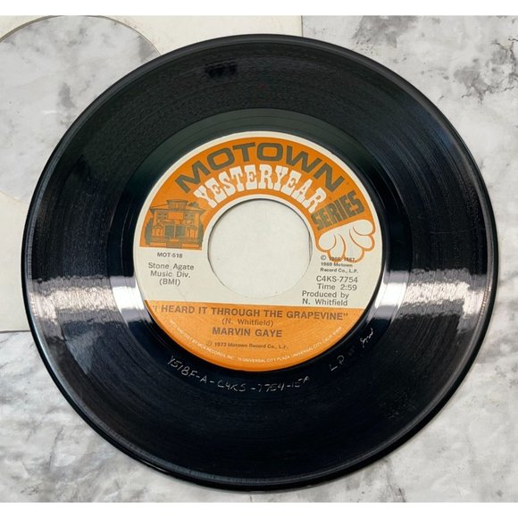 Marvin Gaye I Heard It Through the Grapevine / You 45 R&B Soul Motown Yesteryear - Picture 4 of 6